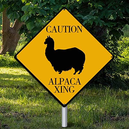 Panneau alpaga en métal de 38cm | Déco extérieure résistante aux intempéries