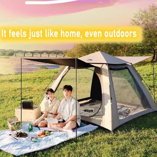 Carpa pop up para camping con doble puerta y ventana ventilada miniatura 3
