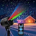 Christmas Laser Lights Outdoor, 3 Colors RGB Laser Christmas Light Outdoor Projector with Remote, Waterproof IP65, Firefly Lights Starry Show, for Indoor/Outdoor Garden Decor, Home, Christmas, Party