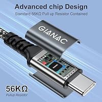 GIANAC USB C Kabel 5M Ladekabel 60W Schnellladekabel USB C auf USB C – Ansicht 3