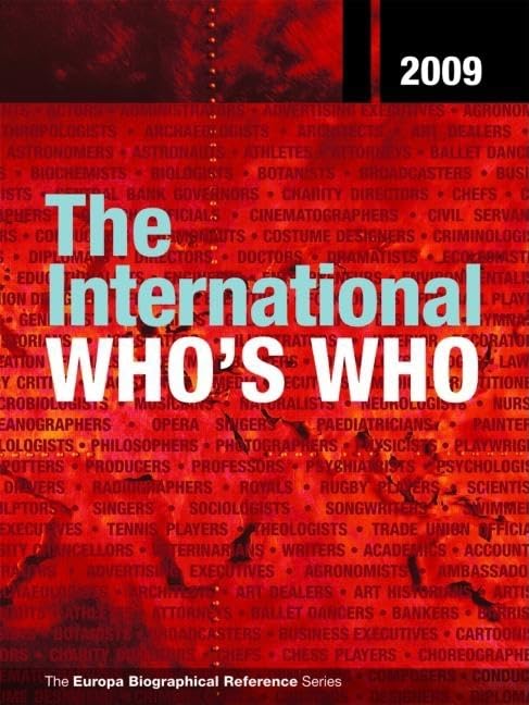 The International Who's Who 2009      72nd Edition