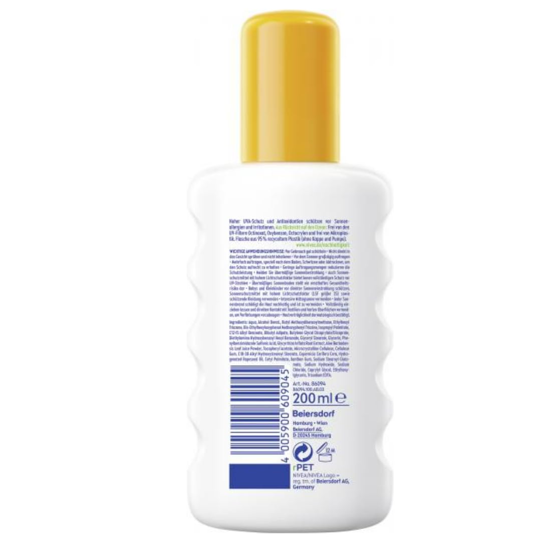Mit Pufai Überraschungsgeschenk, Sonnenschutzmittel Sun Sensitiv Sofort Schutz Spray bei Sonnenallergie LSF 50+ Sonnencreme LSF 50+ 200 Mililiter