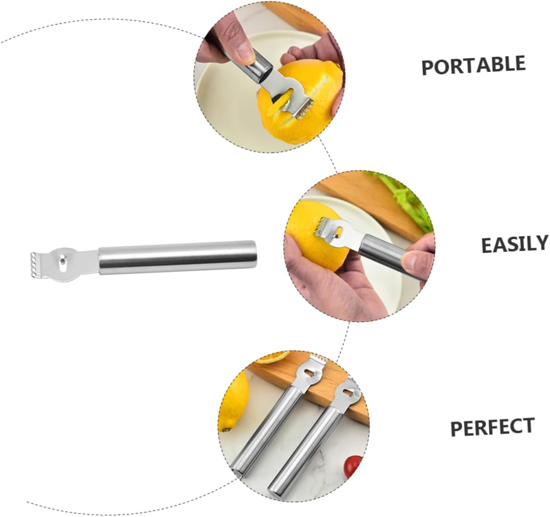 3pcs Stainless Steel Zester Grater for Fruits Vegetables Cheese Multi-functional Kitchen Tools with Comfortable Grip for Easy Use