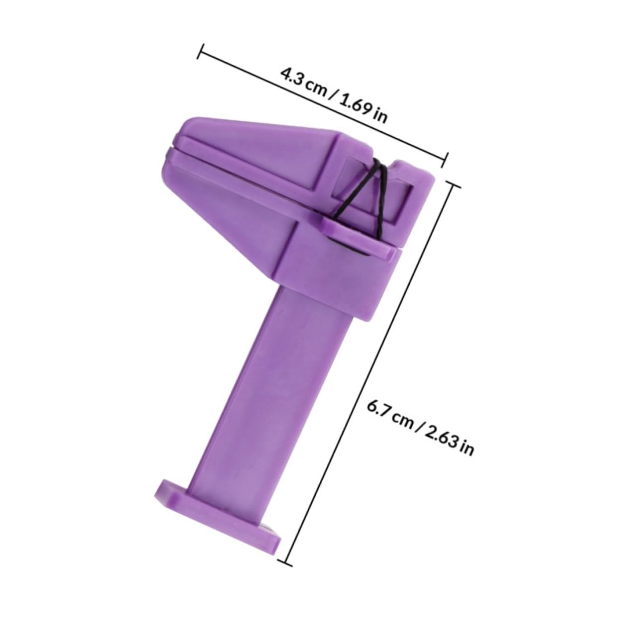 STOBAZA 5pcs Nail Extension Clamps and Manicure Locating Tool Clips Plastic Nail Positioning Clips for Acrylic Art Salon and DIY Building
