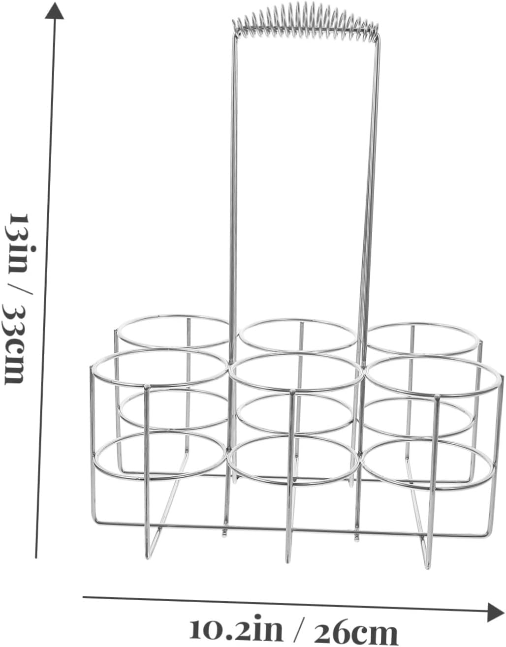 Unomor Metal Beer Bottle Carrier Beer Bottle Storage Basket Handheld Rack Wine Holder BBQ Accessory Bar Supply Ktv Storage Rack