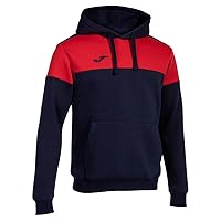 Joma Felpe con Cappuccio Uomo Crew V Blu Navy Rosso