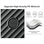 mixi 20 Inch Expandable Carry On Luggage PC Hard Shell Suitcase Top Opening Rolling Travel Suitcases with Spinner Wheels & TSA Lock, Black - Image 5