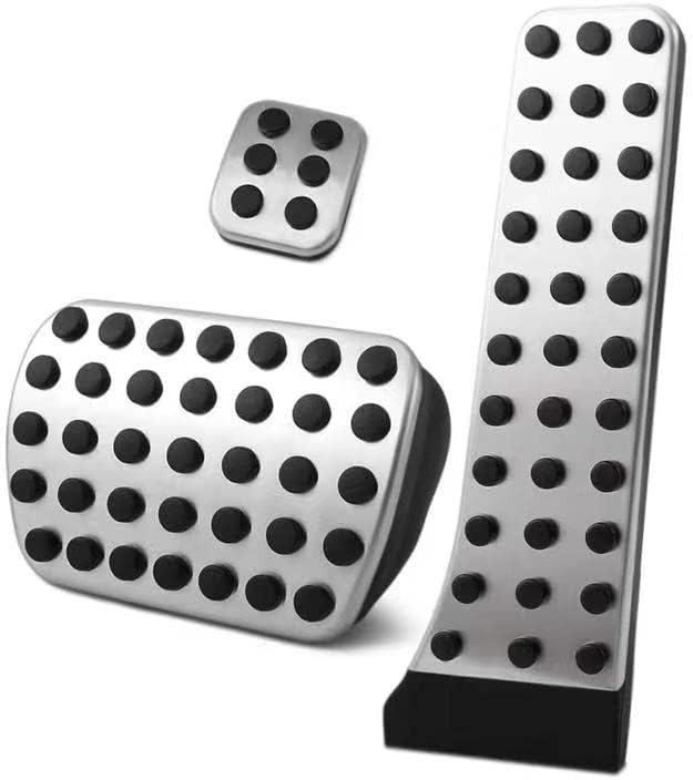 Cubierta de Pedal de Freno y Acelerador Antideslizante Sin Perforación de Aluminio Compatible con Mercedes-Benz C E S GLC GLE GLK SLK CLS SL Clase