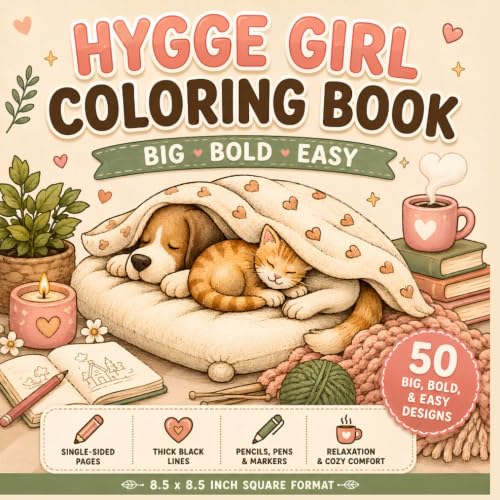 Hygge Girl Coloring Book