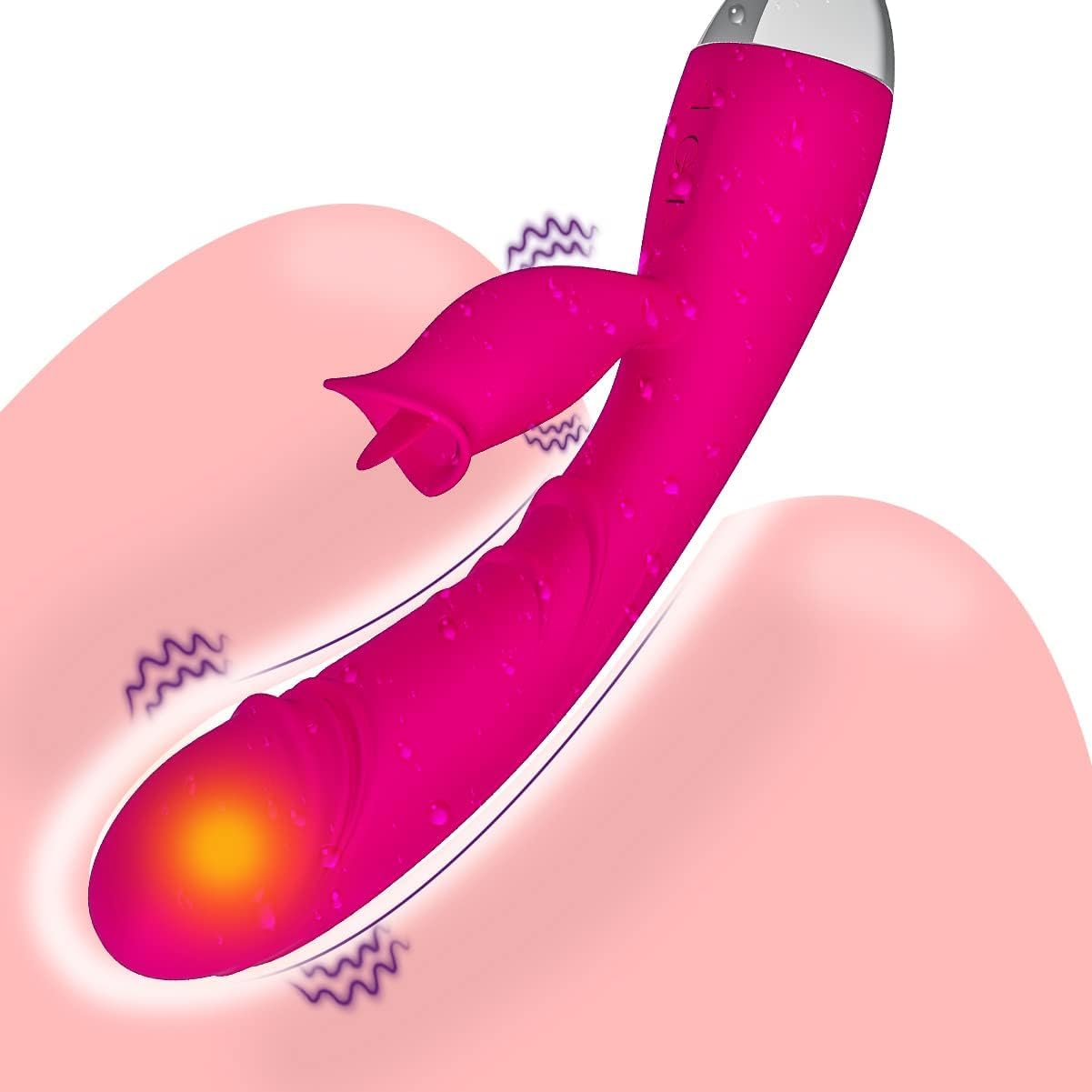 Vibratoriper Donne Professionale Sex Toys Vibratore per Donna Punto G Squirting Dildo Realistico Vibratoriper Donne Pene impermeabile Sexytoysys Donna Uomo Leccata Sexyshop Coppia 10 Vibrazioni