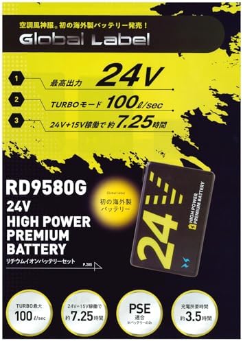 Amazon.co.jp: [サンエス] 2025 空調風神服 24V Gloval Label