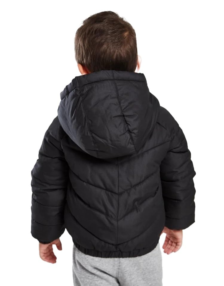 Nike Baby Infant Jacket Kids Hooded Jacket Just Do It Full Zip Padded Coat Black 86K082KOU New (US, Age, 6 Months, 9 Months, Black)