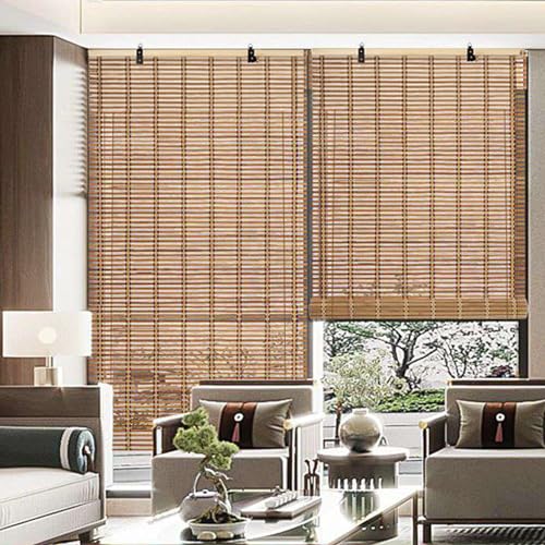 Stores enrouleurs en bambou rétro sur mesure 150x250cm - 6