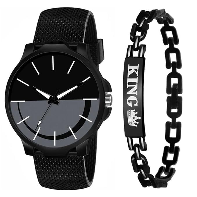 KE GALLERY New 4 Stylish Dial and with Black Led and Bracelet Watch for Boy and Kids Combo Kids and Children Analogue Black Dial Bracelet Analog Digital Watch for Boys Pack of 3 (Black with braclet) (B0D62RKGNF) Amazon Price History, Amazon Price Tracker