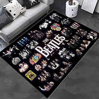 Rock Band Rug, Beatles Collage, Beatles Rug, Music Rug, Fan Rug, Beatles Carpet C75.4 (55”x78”)=140x200cm - Les Beatles, Paul McCartney, John Lennon, RIngo Starr, George Harrison