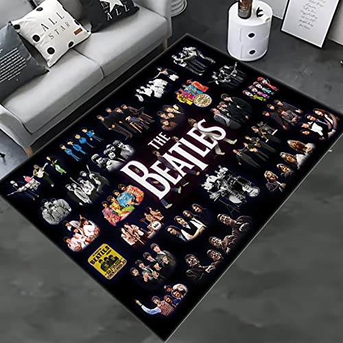 Rock Band Rug, Beatles Collage, Beatles Rug, Music Rug, Fan Rug, Beatles Carpet C75.4 (55”x78”)=140x200cm - Les Beatles, Paul McCartney, John Lennon, RIngo Starr, George Harrison Rock Band Rug, Beatles Collage, Beatles Rug, Music Rug, Fan Rug, Beatles Carpet C75.4 (55”x78”)=140x200cm