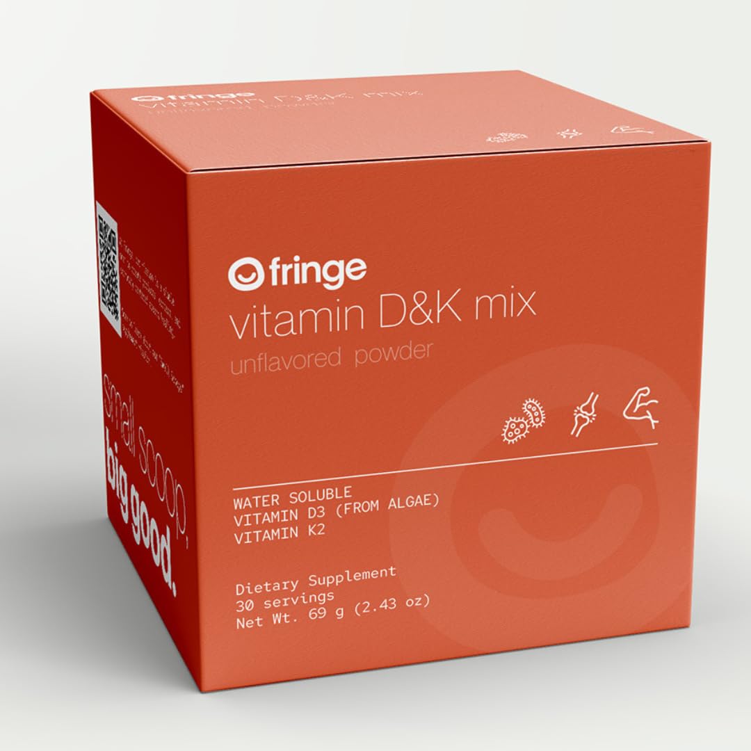 Fringe Vitamin D3 K2 Powder, 2500 IU + 130mcg MK-7 – Vegan, Unflavored — Amazon image 6