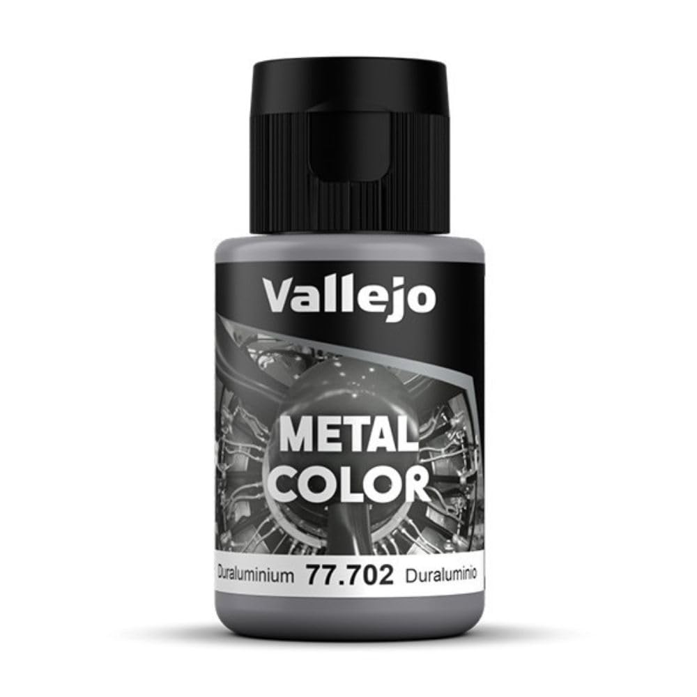 Vallejo - Metal Color | Duraluminium 32 ml (1.08 fl.oz.) | Faithfully Reproduce Different Metallic Finishes