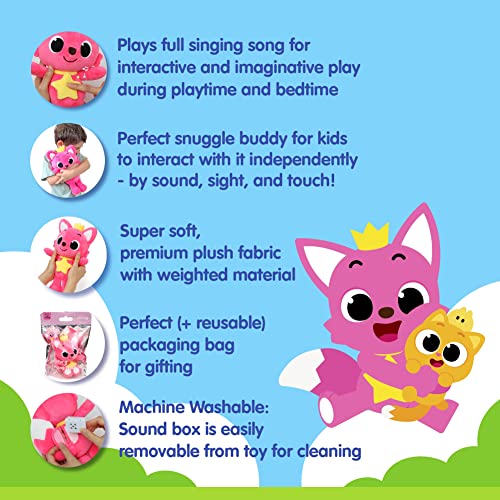 Pinkfong Singing Plush Toy 11" Toys | Stuffed Animal Soft Toys | Interactive Musical Baby Toys For Toddlers 1-3 | Gifts For Boys & Girls #TOP3