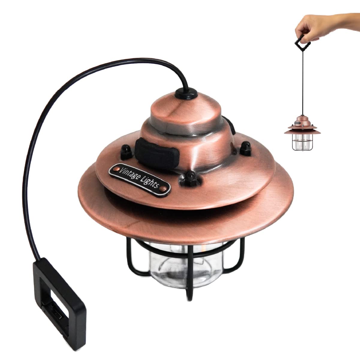 Amazon.co.jp: 小型LEDランタン 充電式 ミニ コンパクト アンティーク