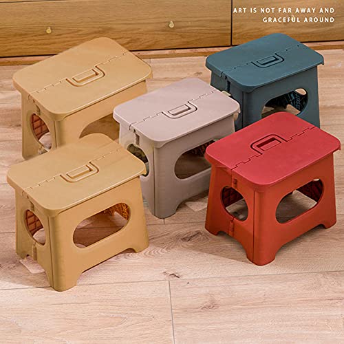 Sgabello pieghevole in plastica portatile per
