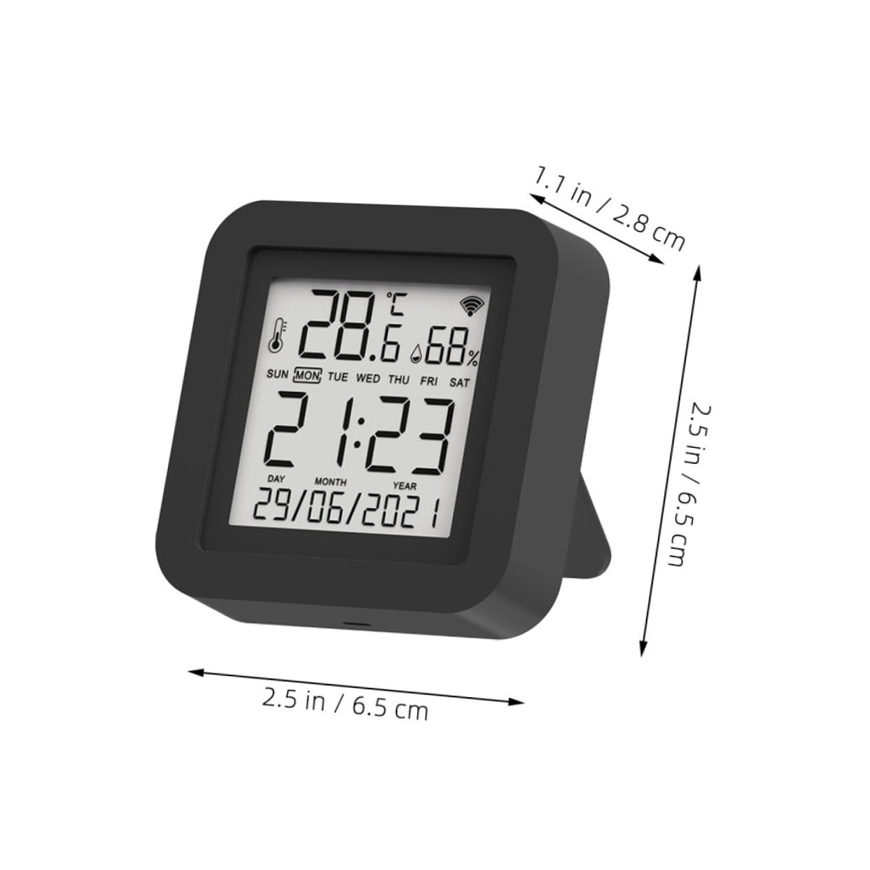 VILLCASE Termometro Digitale Lcd Igrometro Misuratore Di Temperatura e Umidità Per Incubatrice Stanza Ospedaliera Design Compatto