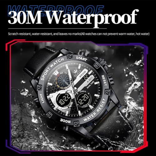 Image of OLEVS Men Watches Fashion Date Gift Chronograph Watch for Men Large Business Digital Calendar Waterproof Mens Wrist Watch