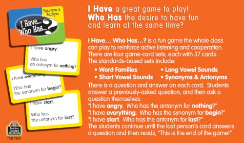 I Have, Who Has?: Language Arts Game, Grades 1-2 miniatura 4