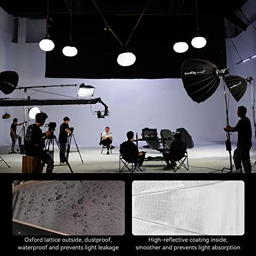 SMALLRIG Softbox Parabólico, Softbox de Liberación Rápida 47,2Pulgadas/120cm, Compatible con RC 120D/RC 120B/RC 220D/RC 220B/RC 350D/ RC 350B/RC 450D/RC 450B y Otras Luces de Montaje Bowens-4140 - imagen 6