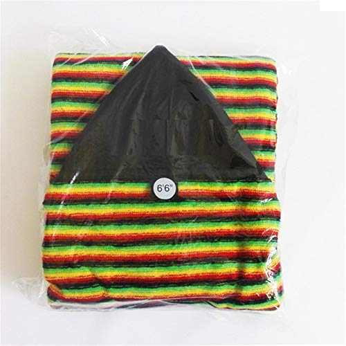 Lifyn2 Longboard Surfing Accessories Surfboard Fin Box 6'/6'6''/7'/9'6'' Elastic Surfboard Sock Striped Board Sock Cover Protective Storage Bag Case Surfboard Single fin Box (Color : Rainbow 6ft)