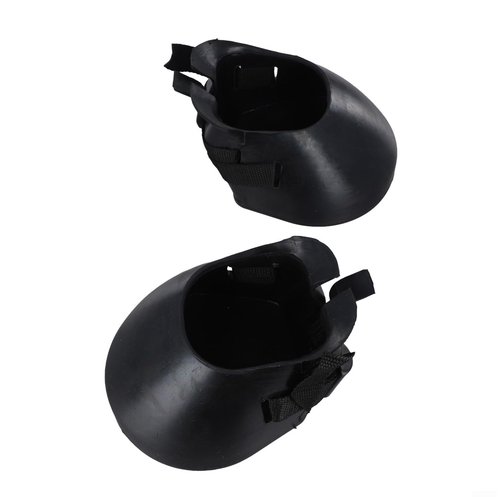 Lot de 2 bottes de protection antidérapantes en caoutchouc pour cheval Noir (M)