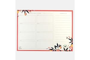 Sara Miller London Birds of Paradise Magnetic Meal Planner Pad