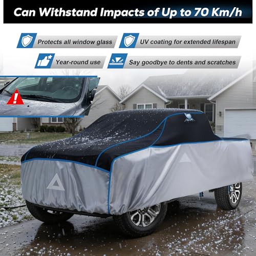 Hail Protector Car Cover for Truck(Length:228"-242") + Gift Windshield Sunshade, Multi-Layered EVA Hail Proof Car Cover, Padded Car Hail Protector F-150, Silverado, Ram, Sierra,Tundra, Tundra etc. by Tozaroa - Image 3