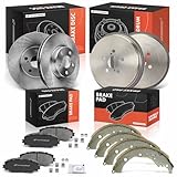 A-Premium Front and Rear Disc Brake Rotors + Ceramic Pads...
