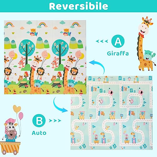 Tappetino da gioco per bambini, 180 x 160 cm x 1