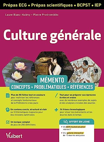 Mémento Culture générale - ECG - prépas scientifiques - IEP: La culture générale en un clin d'œil de la Préhistoire à nos jours