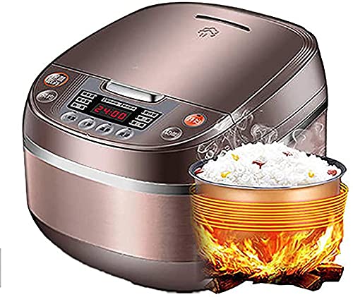 3L Induction Heating Rice Cooker with Ceramic Bowl - 10 Functions, 7-Stage Cooking Program & LED Display for Energy Efficient Rice & Grains
