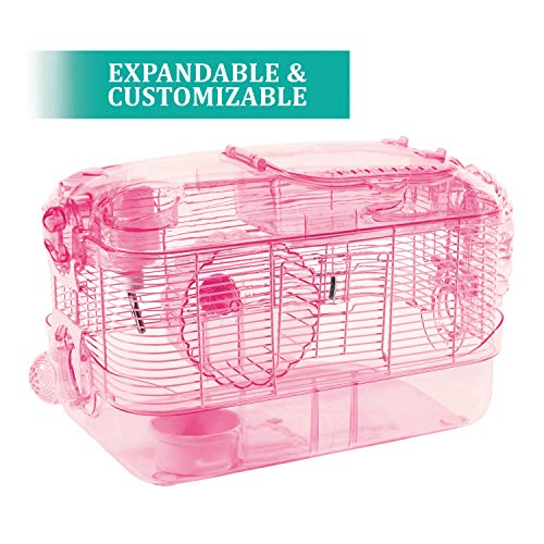Kaytee Habitat rosa CritterTrail para ratos de estimação, hamsters anões, hamsters ou gerbos