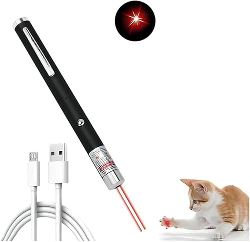 Puntero láser para gatos, perros, juguetes láser recargables para gatos, juguetes interactivos para gatos, juguetes para mascotas, juguetes de