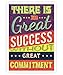 Produktbild LAB NO 4 Great Success with Commitment Quotes Poster Size A3 (16.5" x 11.7")