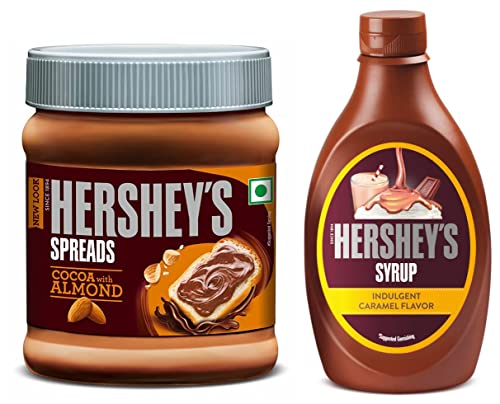 Image of Hershey's Spreads Cocoa with Almond, 350g, Hershey's Syrup Caramel, 623G