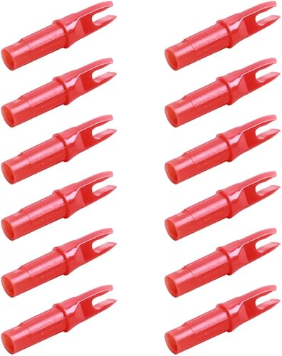 Miniatura 26 de SOPOGER 50 paquetes de flechas de tiro con arco – Insertos de flecha para flechas de carbono 0.244/0.244 in de plástico para bricolaje caza tiro