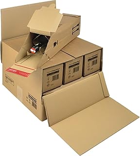 Colompac 30017899 Botella Cartón con cierre autoadhesivo para 3 o 6 botellas