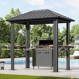 Aoxun Grill Hardtop Gazebo 5 x 8 FT, Outdoor Metal Hard Top Gazebo, Permanent...