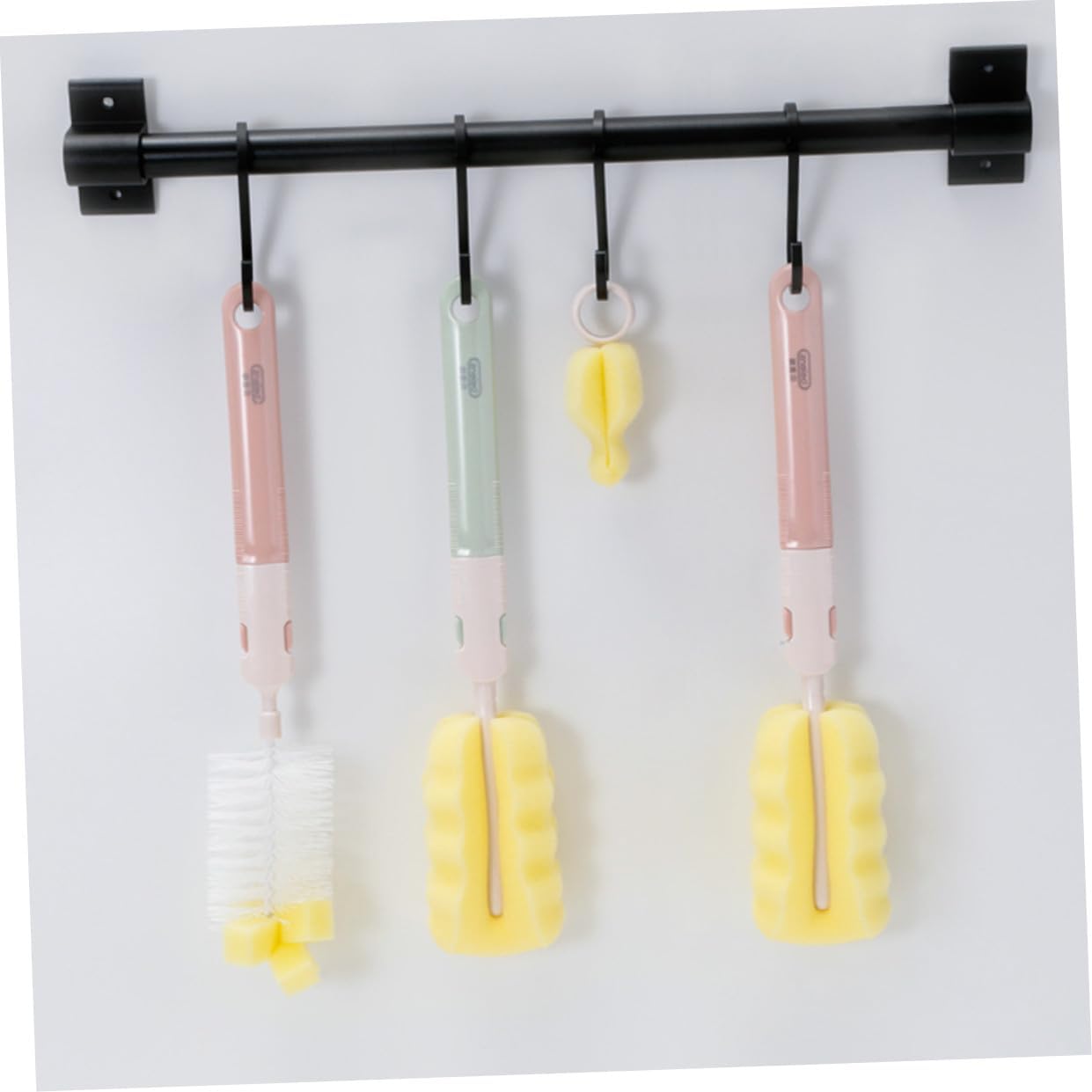 3sets Rotating Bottle and Pacifier Cleaning Brush Kit Ergonomic Design Non- Handle for Stubborn Grime Removal Suitable for Ppsu and Bottles