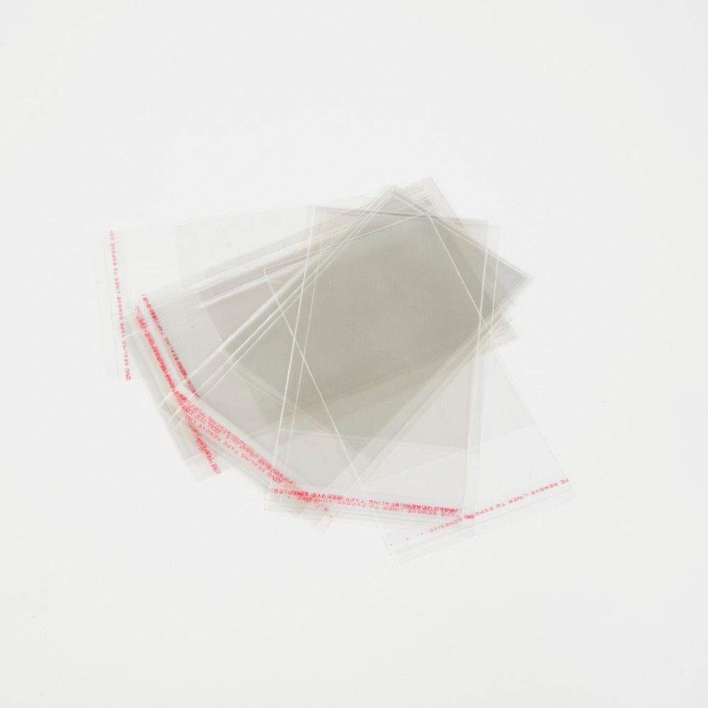 Oasis Clear 7 X 11Cm, With A 3.5Cm Flap, Seal-Able Envelopes, Pack Of 100, Florist Craft Card Storage