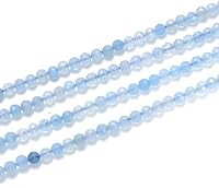 Vista 30 de Adabele - 1 hebra de piedra preciosa curativa natural de lapislázuli crisocola de 0.118 in (0.12 pulgadas), cuentas sueltas redondas facetadas