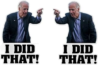 200 Pcs I Did That Biden Stickers - Joe Biden Funny Sticker for Car Motorcycle Helmet Window Laptop-