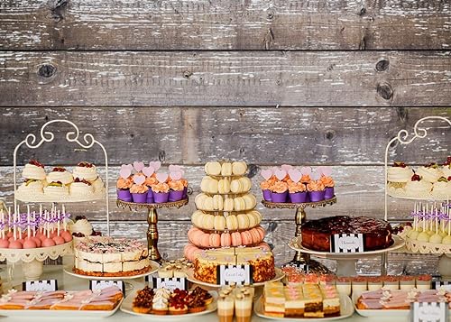 Cake table decorations banner style rustique 3x2.4m pour studio photo - 6