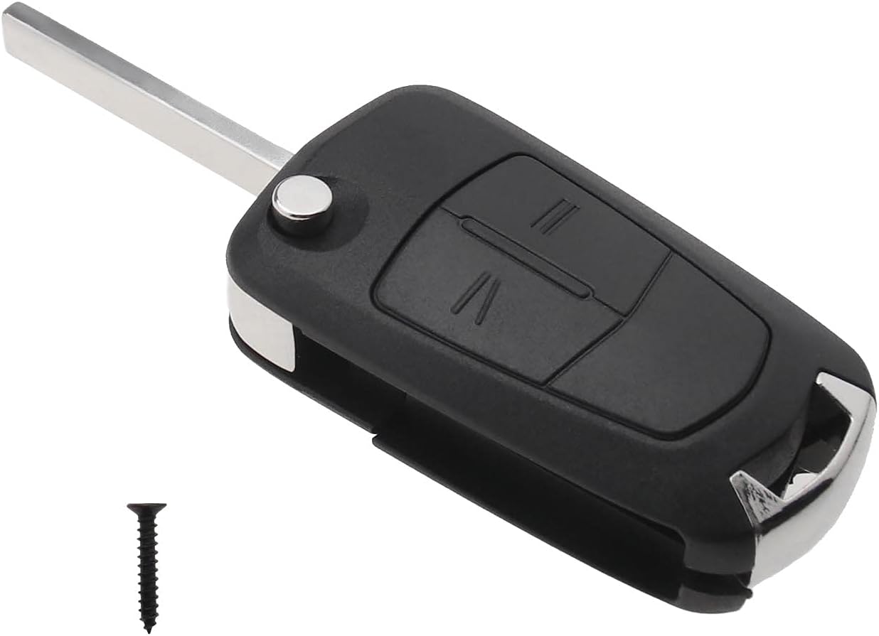 Replacement Remote Flip Key Fob Case Shell Fix Compatible with Corsa Vauxhall Astra Vectra